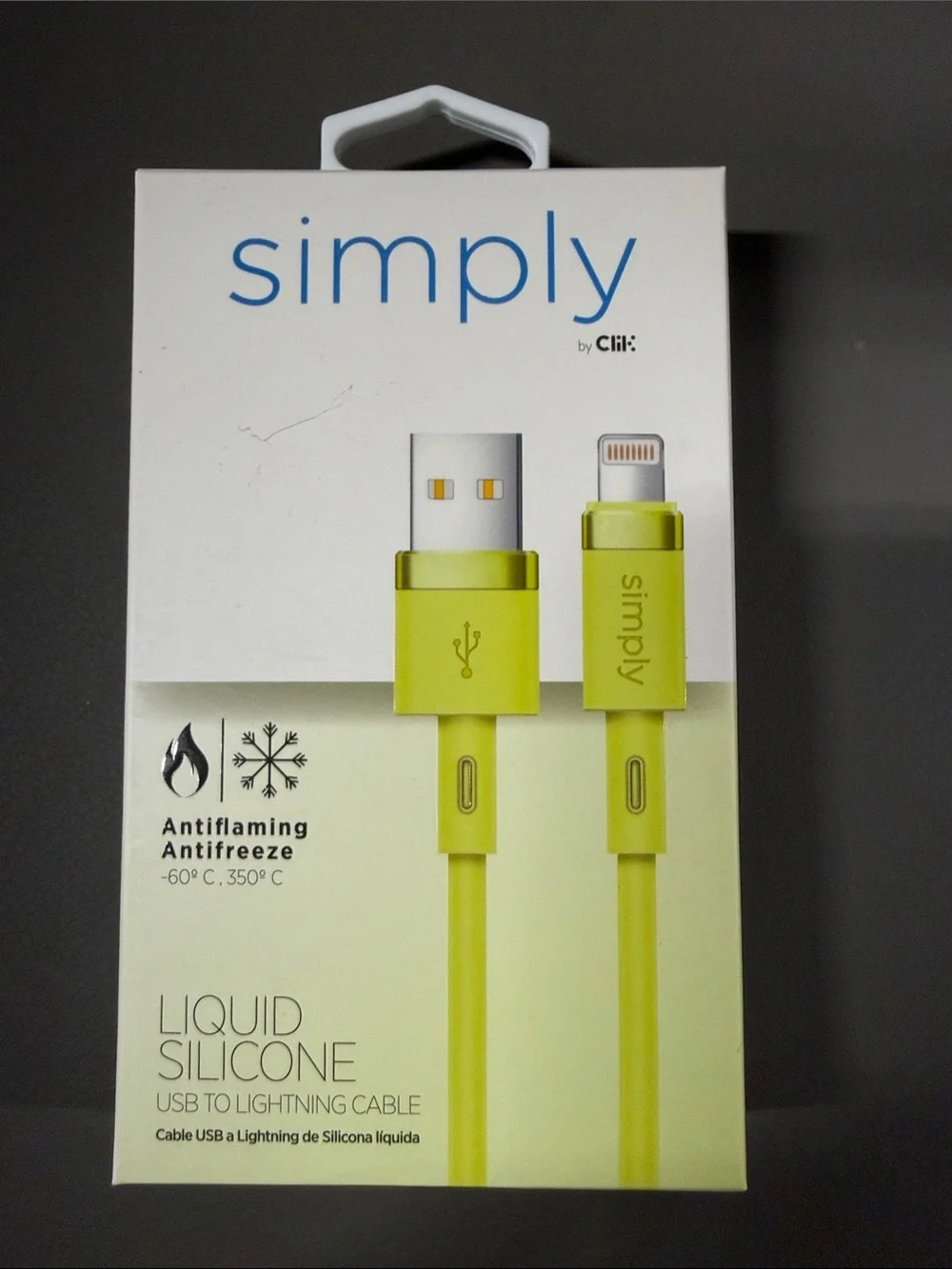 Liquid Silicone USB to Lightning Cable - Lime Green